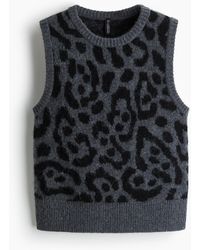 H&M - Pullunder in Jacquardstrick - Lyst
