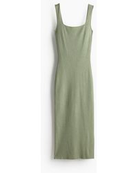 H&M - Bodycon-Kleid in Rippstrick - Lyst