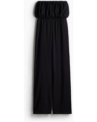 H&M - Gerippter Bandeau-Jumpsuit - Lyst