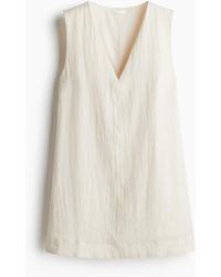 H&M - Shift-jurk Met V-hals - Lyst