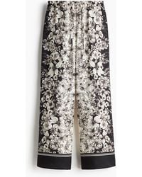 H&M - Bedruckte Hose mit Tunnelzug - Lyst