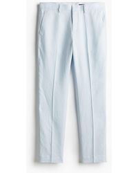 H&M - Pantalon de costume Slim Fit en lin - Lyst