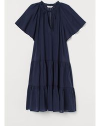 H&M Tunika aus Baumwollmix - Blau