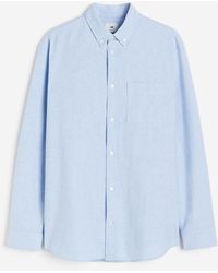H&M - Overhemd Van Oxfordkatoen - Lyst