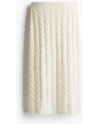 H&M - Kabelgebreide Rok - Lyst