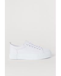h&m white trainers womens