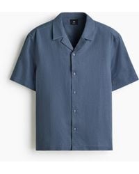H&M - Casual Overhemd Van Linnenmix - Lyst