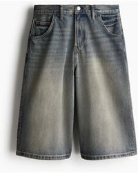 H&M - Super Baggy Denim Short - Lyst