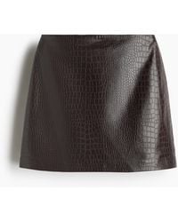 H&M - Minirok Met Coating - Lyst