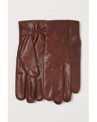 H&M Lederhandschuhe - Braun