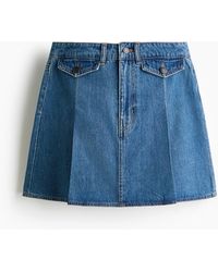 H&M - Denim A-linerok - Lyst