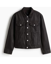 H&M - Truckerjack Van Gecoat Denim - Lyst