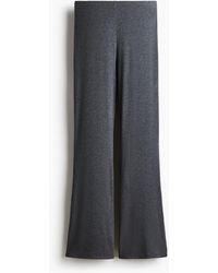 H&M - Flared Broek Van Tricot - Lyst