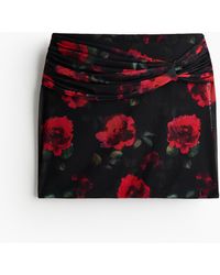 H&M - Minirok Met Knoopdetail - Lyst