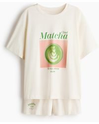H&M - Pyjama Met Print - Lyst