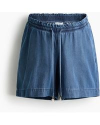 H&M - Mama Denim Drawstringshort - Lyst