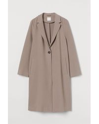 H&M Ein-Knopf-Mantel - Braun