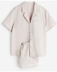 H&M - Pyjama en lin mélangé - Lyst