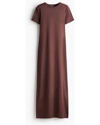 H&M - Langes T-Shirt-Kleid - Lyst