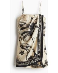 H&M - Drapiertes Bandeau-Kleid - Lyst