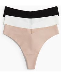 H&M - 3er-Pack Unsichtbare Brazil Slips aus Baumwolle - Lyst