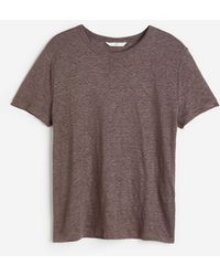 H&M - T-Shirt aus Leinen - Lyst