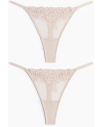H&M - 2er-Pack Tangas mit Spitze - Lyst