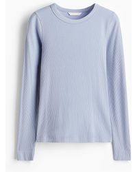 H&M - Geripptes Shirt - Lyst