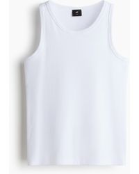 H&M - Geribde Tanktop - Lyst