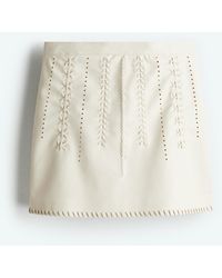 H&M - Minirok Met Coating - Lyst