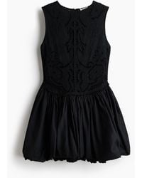 H&M - Robe En Lin Mélangé Avec Base À Effet Boule - Lyst