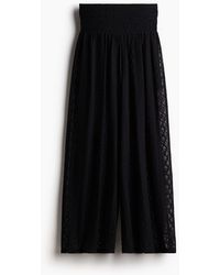 H&M - Weite Hose im Spitzenlook - Lyst