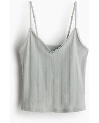 H&M - Trägertop aus Pointelle - Lyst