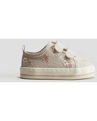 H&M - Sneakers En Toile Avec Détails Brodés - Lyst