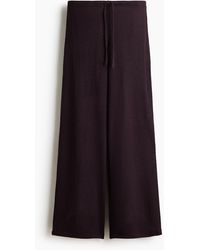 H&M - Gebreide Broek Met Drawstring - Lyst