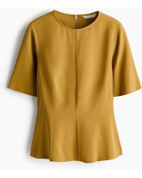 H&M - Peplumblouse - Lyst