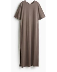 H&M - Langes T-Shirt-Kleid - Lyst