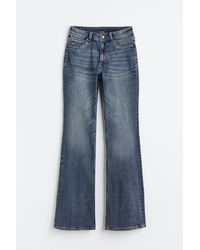 H&M Flared High Jeans - Blau