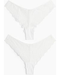 H&M - Lot De 2 Culottes Brazilian En Dentelle - Lyst
