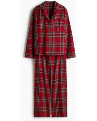 H&M - Flanellpyjama - Lyst