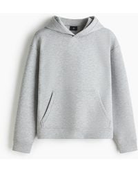 H&M - Hoodie aus Scuba in Loose Fit - Lyst