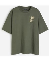 H&M - Bedrucktes T-Shirt in Oversized Fit - Lyst