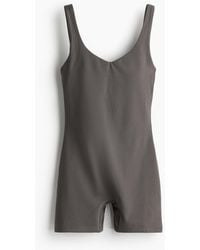 H&M - Kurzer Sport-Jumpsuit mit SoftMove - Lyst