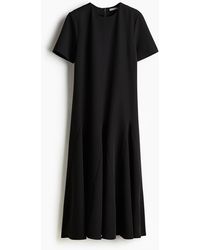 H&M - Ausgestelltes Twill-Kleid - Lyst