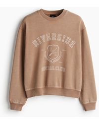H&M - Bedrucktes Sweatshirt in Loose Fit - Lyst