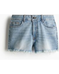 H&M - Short High En Denim - Lyst