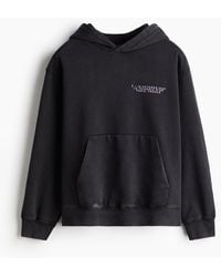 H&M - Bedruckter Hoodie in Oversized Fit - Lyst