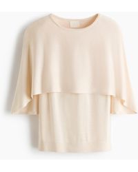 H&M - Feinstrickshirt mit Cape - Lyst