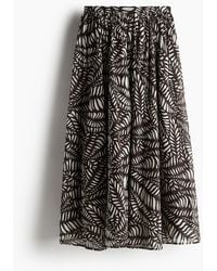 H&M - Tellerrock aus Baumwolle - Lyst