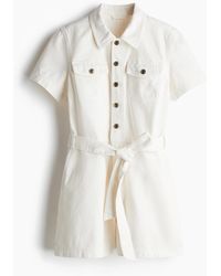 H&M - Playsuit aus Denim - Lyst